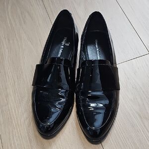 Dune London Black Patent Loafers